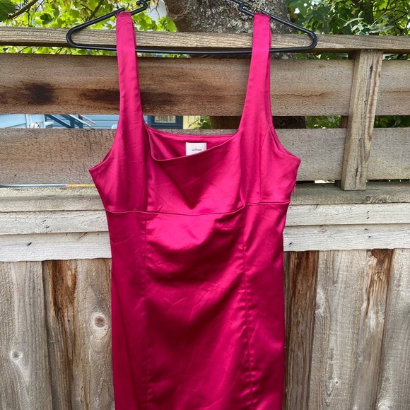 Aritzia Wilfred Shimmer Satin Dress Size 8 - Picture 4 of 8